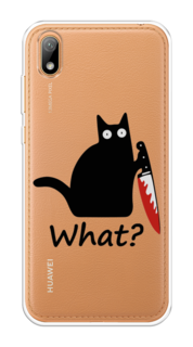 Чехол на Huawei Y5 2019 "Котик с ножом" Case Place