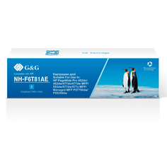 Картридж для струйного принтера G&G G&G NH-F6T81AE голубой, совместимый