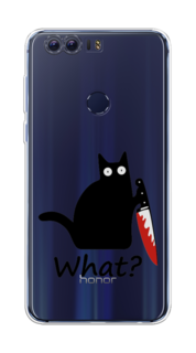 Чехол на Honor 8 "Котик с ножом" Case Place