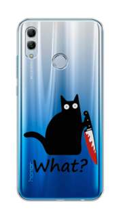Чехол для Honor 10 Lite/Huawei P Smart 2019 "Котик с ножом" Case Place