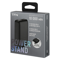 Внешний аккумулятор TFN Power Stand 10, 10000 mAh, черный (TFN-PB-255-BK)