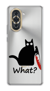 Чехол для Huawei Nova 10 "Котик с ножом" Case Place