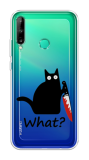 Чехол на Huawei P40 Lite E "Котик с ножом" Case Place