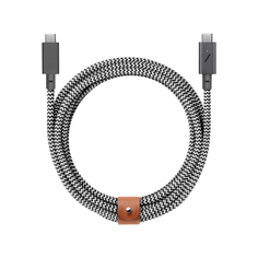 Кабель USB Type-C -USB Type-C Native Union Belt Cable 2.4 м зебра