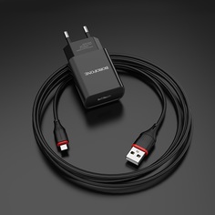 Сетевое зарядное устройство Borofone BA20A type-c - usb 1xUSB 2.1 А черный