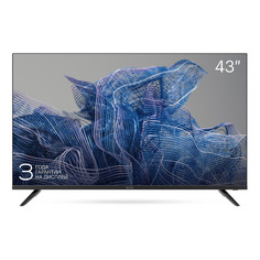 Телевизор KIVI 43F750NB, 43", 4K Ultra HD, СМАРТ ТВ, Android, черный