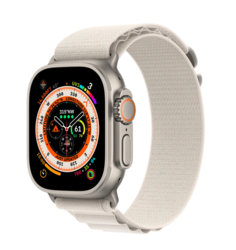 Умные часы Apple Watch Ultra, 49 мм, M, Starlight Alpine (MQF)