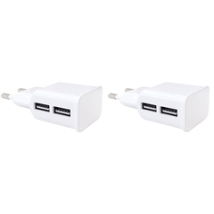 Сетевое зарядное устройство Red Line type-c - usb 2xUSB 2.1 А белый