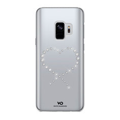 Чехол Eternity для Samsung Galaxy S9, прозрачный/кристаллы, White Diamonds, White Diamonds Deppa