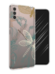 Чехол Awog на Lenovo K14 Plus/Motorola Moto E20/E30/E40 "Тени стрекоз"