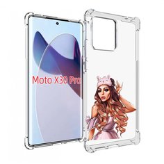 Чехол MyPads девушка-с-маской-для-сна женский для Motorola Moto X30 Pro