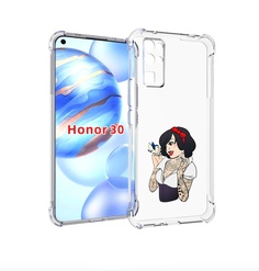 Чехол бампер MyPads принцесса-тату женский для Honor 30 (BMH-AN1