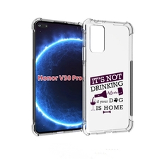 Чехол бампер MyPads не-пей-один-дома для Honor V30 Pro