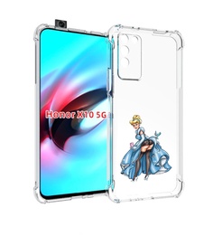 Чехол MyPads девушка-в-платье-красивая женский для Honor X10