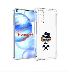 Чехол бампер MyPads девушка в маске с топорами рисунок для Honor