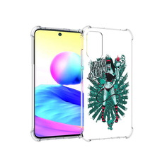 Чехол MyPads Tocco для Xiaomi Redmi Note 10 5G нарисованная девушка в татуировках