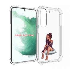 Чехол MyPads Девушка-на-подушке женский для Samsung Galaxy S23 Plus +