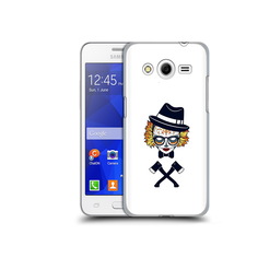 Чехол MyPads Tocco для Samsung Galaxy Core 2 девушка в маске с топорами рисунок