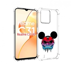 Чехол MyPads микки в маске для OPPO Realme C31