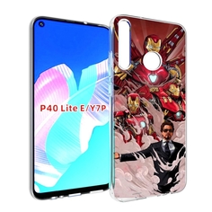 Чехол бампер MyPads Тони-Старк-и-костюмы для Huawei P40 Lite E