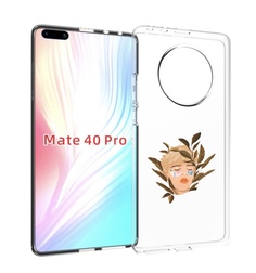 Чехол MyPads лицо-с-патчами для Huawei Mate 40 Pro (NOH-NX9)