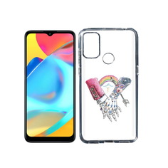 Чехол MyPads Tocco для Alcatel 3L 6056H (2021) абстракция руки в татуировках