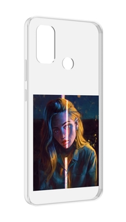 Чехол MyPads девушка-в-тени для UleFone Note 10P/Note 10