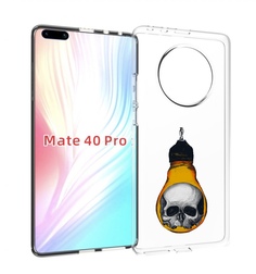 Чехол MyPads череп в лампочке для Huawei Mate 40 Pro (NOH-NX9)