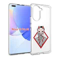 Чехол MyPads девушка в маске япония для Huawei Nova 10 Pro противоударный
