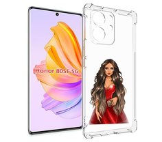 Чехол MyPads девушка-в-вечернем-платье женский для Honor 80 SE