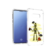 Чехол MyPads Tocco для Samsung Galaxy S10E прикольный робот (PT145748.492.557)