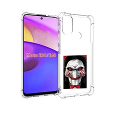 Чехол бампер MyPads кукла из пилы для Motorola Moto E30.