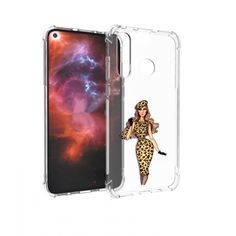 Чехол бампер MyPads леопардовое платье женский для Huawei Nova 4