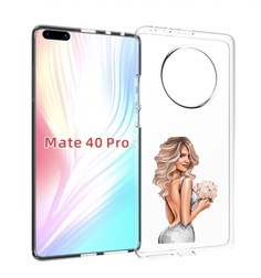 Чехол MyPads Роскошное-платье женский для Huawei Mate 40 Pro (NOH-NX9)