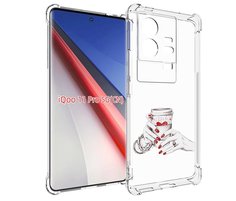 Чехол бампер MyPads Любовный-стакан для Vivo iQOO 11 Pro противо...
