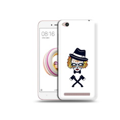 Чехол MyPads Tocco для Xiaomi Redmi 5A девушка в маске с топорами рисунок