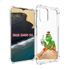 Чехол MyPads Гринч-в-платье для Nokia G400 5G