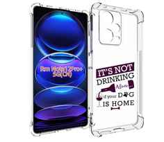 Чехол MyPads не-пей-один-дома для Xiaomi Redmi Note 12 Pro + Plus