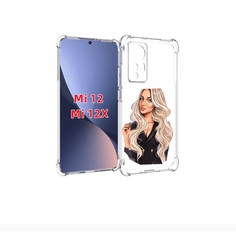 Чехол бампер MyPads Платье-пиджак женский для Xiaomi 12.