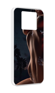 Чехол MyPads белые-татуировки-на-теле для Black Shark 3 5G / Black Shark 3S