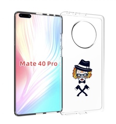 Чехол MyPads девушка в маске с топорами рисунок для Huawei Mate 40 Pro (NOH-NX9)