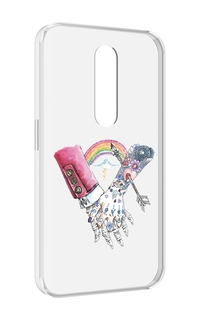Чехол MyPads абстракция руки в татуировках для Motorola Moto X Force (XT1585 / XT1581)