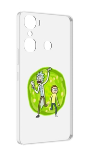 Чехол MyPads рик-и-морти-в-кружке для Infinix Hot 12 Pro