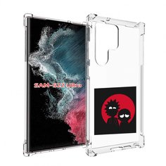 Чехол MyPads рик и морти в тени для Samsung Galaxy S23 Ultra