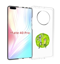 Чехол MyPads рик-и-морти-в-кружке для Huawei Mate 40 Pro (NOH-NX9)