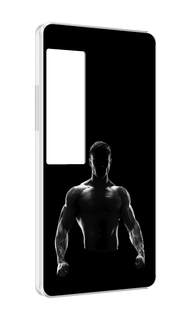 Чехол MyPads накаченный мужчина в тени мужской для Meizu Pro 7 Plus