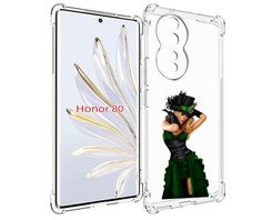 Чехол MyPads девушка-в-модном-длинном-платье женский для Honor 80
