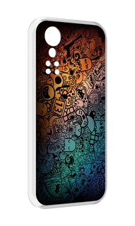 Чехол MyPads стикеты в тени для ZTE Axon 30 5G / Axon 30S