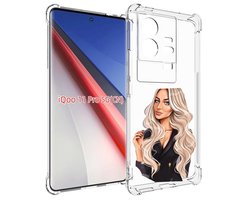 Чехол бампер MyPads Платье-пиджак женский для Vivo iQOO 11 Pro п...