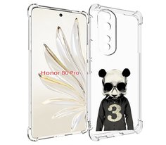 Чехол MyPads Панда-в-костюме для Honor 80 Pro